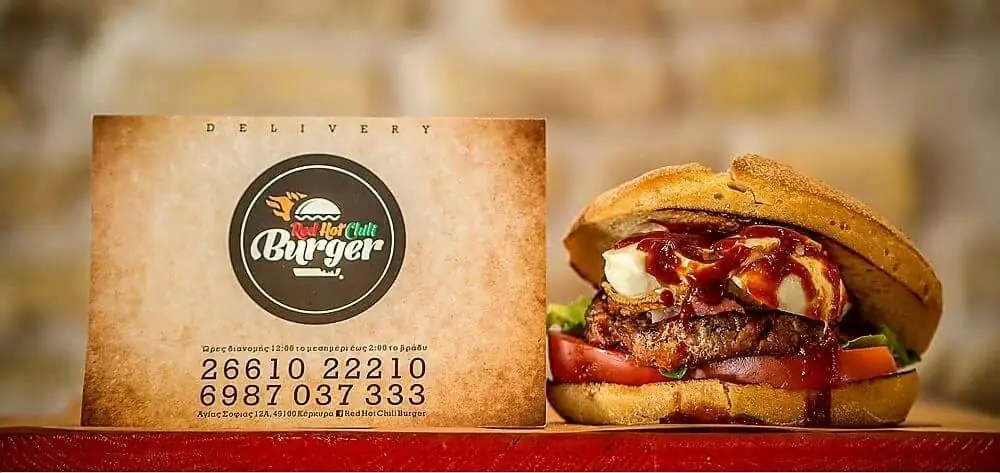 Red Hot Chili Burger Alternative to McDonald's in Corfu
