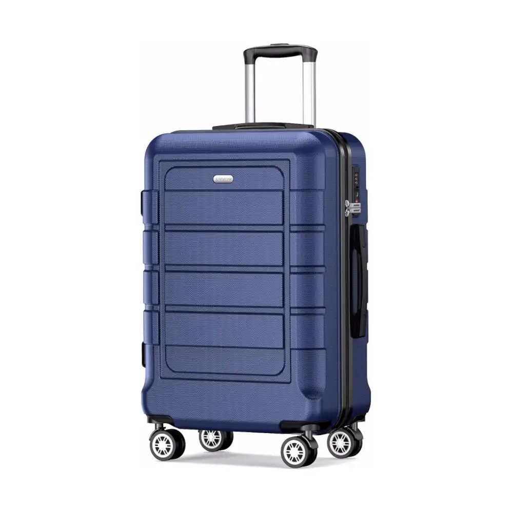 Showkoo Suitcase Medium 24-inch Expandable in Blue
